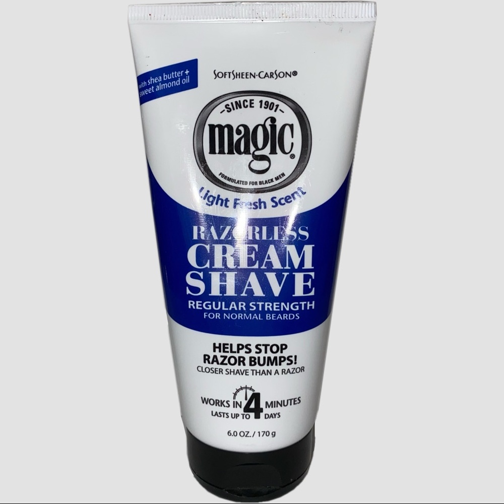 Magic Light Fresh Scent Razorless Cream Shave Regular Strength